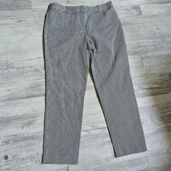 Liz Claiborne Emma Classic Ankle Womens Dress Pants Size 8 Black White NWT - Picture 9 of 14
